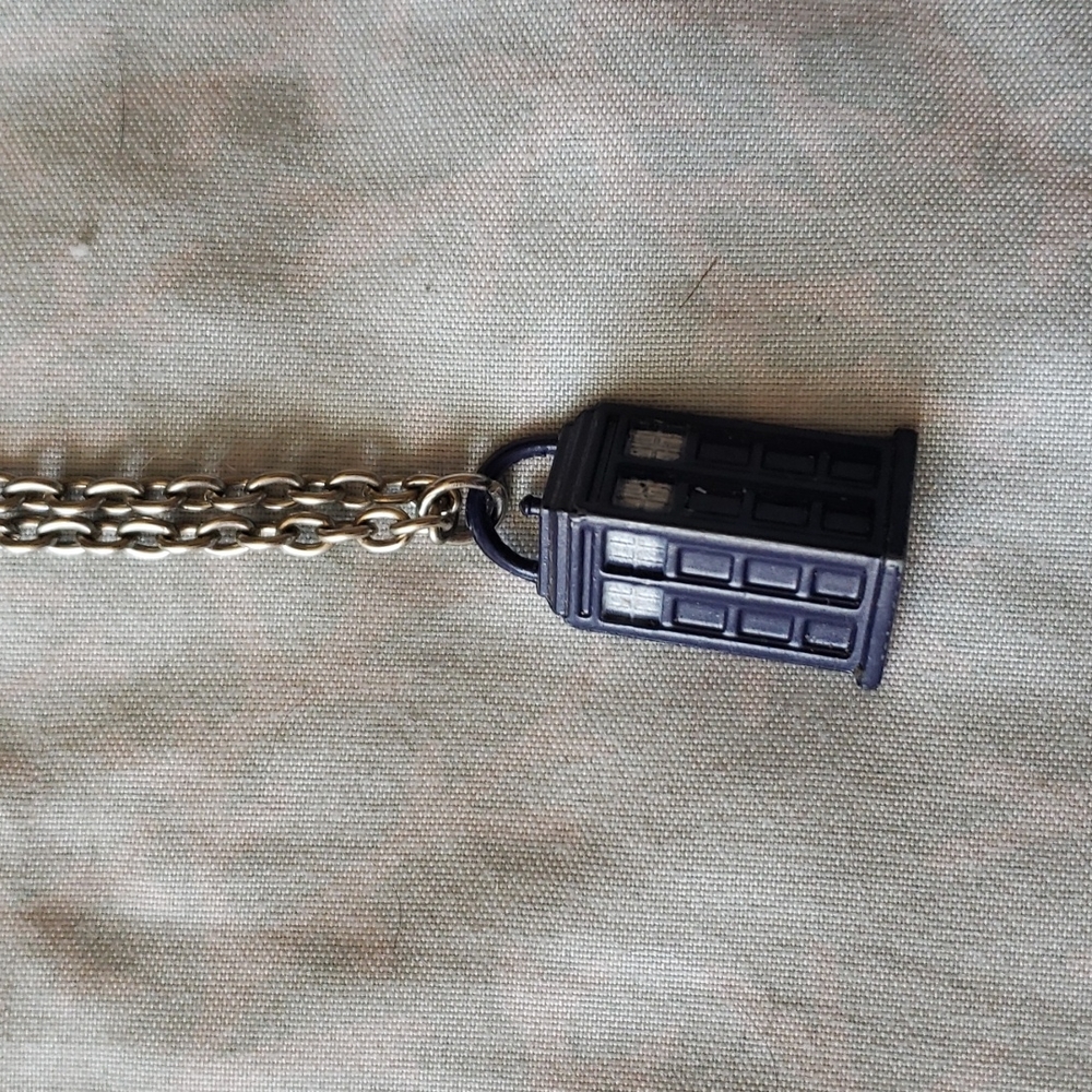 Doctor Who (only $4 with any other purchase over 10$) tardis charm necklace